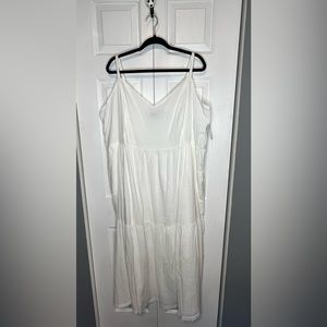 Old Navy XXL Off White Tiered Dress